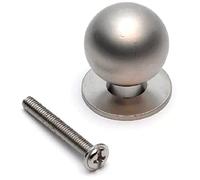 Bulk Hardware BH01058 Pomello Rotondo per Ante di Armadi e Credenze, Finitura, 25 mm, Bianco