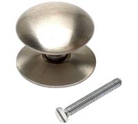 Bulk Hardware BH01100 Pomello per Sportelli di Armadietti e Credenze in Stile Vittoriano, Finitura Cromo Satinato, 25 mm