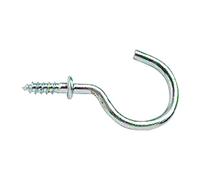 Bulk Hardware BH01113 Ganci per Tazze Cromati a Vite con Spalla, 38 mm, Bianco, Set di 20