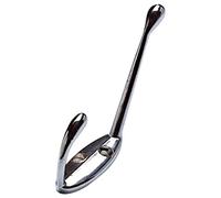 Bulk Hardware BH01126 Ganci Appendiabiti Cromati, Bianco, Set di 2