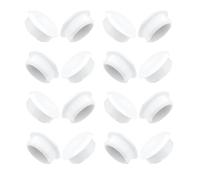 Bulk Hardware BH01148 Coprivite in Plastica a Pressione per Foro, 8 x 10 mm, Bianco, Set di 100