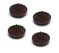 Bulk Hardware BH01163 Coppette Poggiaruote con Punte, 56 mm, Marrone, Set di 4