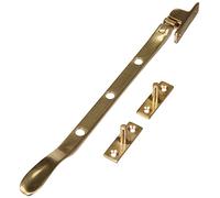 Bulk Hardware BH01591 Ferma-Battente per Finestre in Stile Vittoriano, Ottone Lucido, 200 mm, Bianco