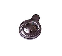 Bulk Hardware BH01809 Rosetta per Foro Chiave con Coperchio in Stile Georgiano, Finitura Cromata, Bianco