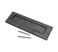 Bulk Hardware BH01857 - Buca per lettere da 265 x 76mm, colore: nero, effetto anticato