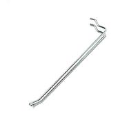 Bulk Hardware BH01887 Gancio a Occhiello per Pannello Forato, 200 mm, Bianco, Set di 10