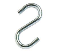 Bulk Hardware BH01895 Gancio a S in Acciaio, 38 x 3.4 mm, Bianco, Set di 5