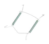 Bulk Hardware BH01911 Appendi Piatti a Molla N.2, Misura Piatto 203-254 Mm, Bianco, Set di 3