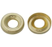 Bulk Hardware BH01982 Rondella a Tazza per Viti in Superficie N. 10, Finitura Anodizzata Ottone, Nero, Set di 100