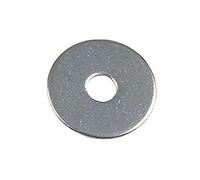 Bulk Hardware BH02059 Rondella Piatta, 38 x 8 mm, Bianco, Set di 10