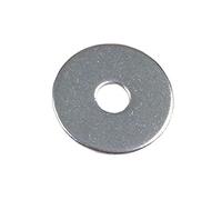 Bulk Hardware BH02060 Rondella Piatta, 50 x 8 mm, Bianco, Set di 10