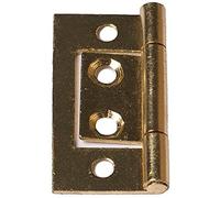 Bulk Hardware BH02264 Cerniera con Apertura a Filo senza Mortasa, 38 mm, Bianco, Set di 2