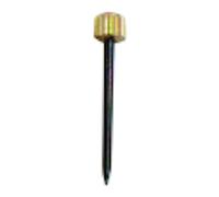 Bulk Hardware BH02579 Chiodo Appendiquadri con Testa Zigrinata in Ottone, Bianco, Set di 25