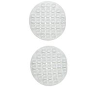 Bulk Hardware BH02597 Tappetino Porta-Sapone con Ventose in Gomma, Bianco, Set di 2