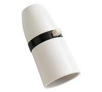 Bulk Hardware BH02820 Portalampada con Interruttore e Morsetto Serracavo, 13 mm, Bianco