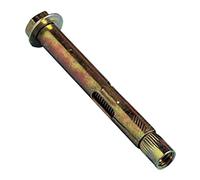 Bulk Hardware BH02864 Elemento di Ancoraggio a Tassello con Bullone a Testa Esagonale, M10, 12 x 76 mm, Bianco, Set di 2