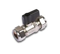 Bulk Hardware BH02901 Valvola di Intercettazione con Rubinetto