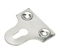 Bulk Hardware BH02963 Piastrina con Feritoia per Appendere Quadri, 32 mm, Bianco, Set di 4