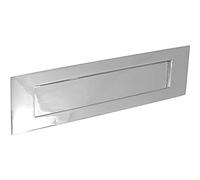 Bulk Hardware BH03011 Placca per Cassetta Portalettere in Stile Vittoriano, 250 x 75 mm, Bianco