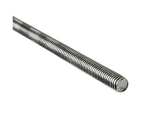 Bulk Hardware BH03016 Barra Filettata per Tiranti, M8, 8 x 0.3 m, Bianco, Set di 2
