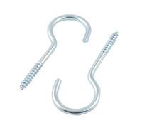Bulk Hardware BH03141 Ganci per Tazze Cromati a Vite senza Spalla, 25 mm, Bianco, Set di 20