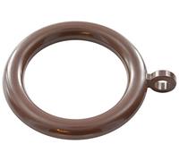 Bulk Hardware BH03184 Anelli per Aste per Tende in Plastica con Occhiello Fisso, Marrone Scuro, Set di 8