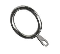 Bulk Hardware BH03193 Anelli per Aste per Tende in Metallo con Occhiello Fisso, Bianco, Set di 8