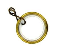 Bulk Hardware BH03211 Anelli per Aste per Tende in Metallo, Tipo Silent con Occhiello Libero, Bianco, Set di 8