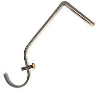 Bulk Hardware BH03238 Staffa di Supporto a Parete per Asta per Tende con Finitura Ottone Anticato, per Aste di Fino a 19 Mm, Bianco, Set di 2