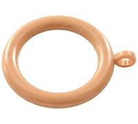 Bulk Hardware BH03250 Anelli per Aste per Tende in Plastica con Occhiello Fisso, Marrone Chiaro, Set di 24