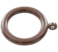 Bulk Hardware BH03252 Anelli per Aste per Tende in Plastica con Occhiello Fisso, Marrone Scuro, Set di 24