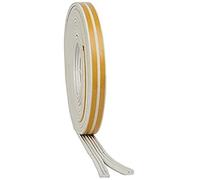 Bulk Hardware BH03404 Striscia Sigillante Paraspifferi Autoadesiva con Profilo a e in Gomma EPDM, 10 m, Bianco