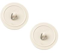 Bulk Hardware BH03429 Tappo Universale per Vasca e Lavabo, 45 mm, Bianco, Set di 2
