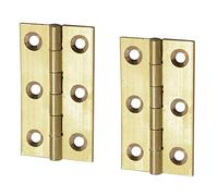 Bulk Hardware BH03472 Cerniera in Ottone Massiccio, 63 mm, Bianco, Set di 2