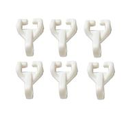 Bulk Hardware BH03627 Ganci Scorrevoli in Nylon per Tende su Binario a Guida Twinglide, Bianco, Set di 50