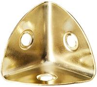 Bulk Hardware BH03647 Angolari Anodizzati Ottone per Valigie, 28 mm, Bianco, Set di 4