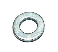 Bulk Hardware BH03676 Rondella Piatta in Acciaio Zincato Lucido, M6, Bianco, Set di 25