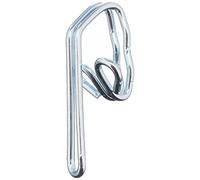 Bulk Hardware BH03703 Gancio in Acciaio per Tendaggi a Bordo Nastrato, Bianco, Set di 100