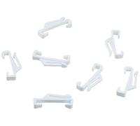 Bulk Hardware BH03705 Ganci Scorrevoli per Tende su Binario Harrison Drape, Bianco, Set di 16