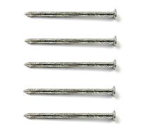 Bulk Hardware BH03746 Chiodo Diritto a Sezione Rotonda, Quantità 500 G, Finitura Anodizzata, 38 mm, Bianco, Set di 500