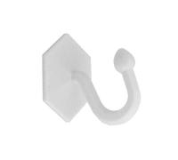 Bulk Hardware BH03774 Ganci Autoadesivi per Fissaggio Tendaggi, 35 x 40 mm, Bianco, Set di 2
