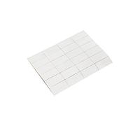 Bulk Hardware BH03804 Gommini Autoadesive di Fissaggio in Schiuma con Adesivo su Entrambe le Facce, 12 x 25 mm, Bianco, Set di 140