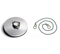 Bulk Hardware BH03917 Tappo Universale per Vasca, Lavabo e Doccia, in Metallo, 45 mm, Bianco