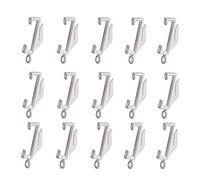 Bulk Hardware BH03995 Ganci Scorrevoli per Tendaggi su Binario Harrison Drape Extra Valance Lux, Bianco, Set di 50
