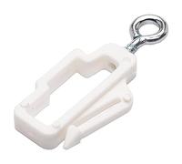 Bulk Hardware BH03998 Elementi Finecorsa per Binario Porta-Tende Line, Bianco, Set di 10