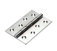 Bulk Hardware BH04137 Cerniera con Spinotto e Doppie Rondelle in Acciaio, 75 mm, Bianco, Set di 2