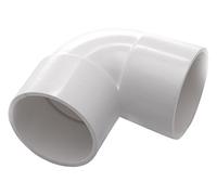 Bulk Hardware BH04193 Raccordo a Gomito a 90°, a Saldare con Solvente, 40 mm, Bianco