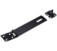 Bulk Hardware BH04395 Chiusura di Sicurezza a Occhiello e Gancio, 150 mm, Nero