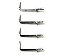 Bulk Hardware BH04451 Ganci a Squadra per Tazze a Vite con Spalla, Finitura Cromata, 25 mm, Bianco, Set di 10