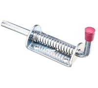 Bulk Hardware BH04491 Chiavistello a Molla per Porte di Stalle per Cavalli e Bestiame, 150 mm, Bianco